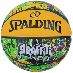 Mπάλα Μπάσκετ Spalding Graffiti Κίτρινο Φυσικό καουτσούκ (Μέγεθος 7)