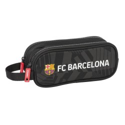 Διπλή Κασετίνα F.C. Barcelona Black Μαύρο 21 x 8 x 6 cm