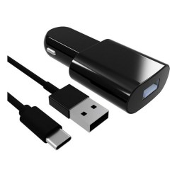 Φορτιστής Αυτοκινήτου Contact USB-C (1 m) Μαύρο