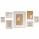 Κάδρα φωτογραφιών τοίχου DKD Home Decor 32,5 x 1,5 x 45 cm Κρυστάλλινο Φυσικό Καφέ Σύγχρονη Ξύλο MDF