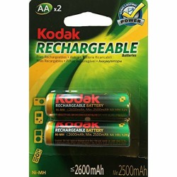 Επαναφορτιζόμενη Μπαταρία LR6 Kodak NI-MH 2600 mAh (2 pcs)