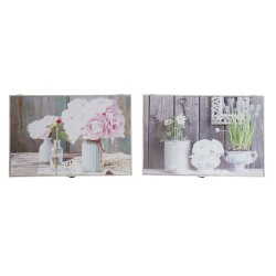 Ντουλάπα για κλειδιά DKD Home Decor Γκρι Ξύλο MDF x2 46,5 x 6 x 31,5 cm