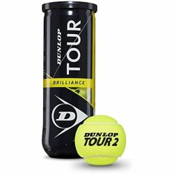 Mπαλακια Tεννις Brilliance Dunlop 601326 Κίτρινο Μαύρο (3 pcs)