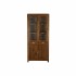 Eκθεσιακό σταντ DKD Home Decor 85 x 42 x 190 cm Κρυστάλλινο Χρυσό Καφέ ξύλο ακακίας