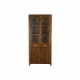 Eκθεσιακό σταντ DKD Home Decor 85 x 42 x 190 cm Κρυστάλλινο Χρυσό Καφέ ξύλο ακακίας