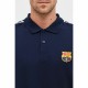 Ανδρική Μπλούζα Polo με Κοντό Μανίκι F.C. Barcelona Ναυτικό Μπλε