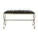 Foot-of-bed Bench DKD Home Decor 90 x 38 x 52 cm Χρυσό Μέταλλο Πράσινο Μεταλλικό