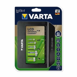 Φορτιστής Μπαταρίας Varta LCD Universal Charger+ Τύπος C Τύπος D 1600 mAh 100-240 V