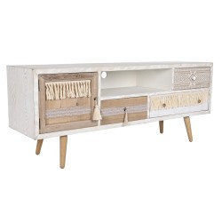 Τηλεόραση DKD Home Decor Φυσικό 150 x 40 x 60 cm Έλατο Λευκό