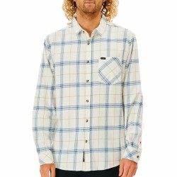 Ανδρικό Πουκάμισο με Μακρύ Μανίκι Rip Curl Checked in Flannel Franela Λευκό