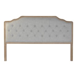 Κεφαλάρι κρεβατιού DKD Home Decor Ανοιχτό Γκρι Eik 180 x 10 x 120 cm