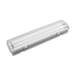 Στεγανό Φωτιστικό LED EDM Γκρι 2 x 9 W