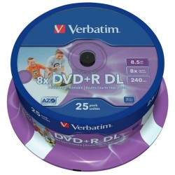 DVD-R Verbatim    25 Μονάδες 8,5 GB 8x