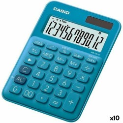 Αριθμομηχανή Casio MS-20UC 2,3 x 10,5 x 14,95 cm Μπλε (x10)