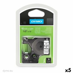 Θερμική ταινία μεταφοράς Dymo Λευκό Μαύρο 12 x 3,5 mm (5 Μονάδες)