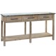 Console DKD Home Decor Ξύλο Αλουμίνιο 160 x 40,5 x 81 cm