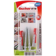 καρφιά Fischer DuoPower 535002 Τάκος x2 Ø 10 x 50 mm