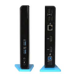 Dockstation i-Tec U3DUALHDMIDOCK Μαύρο