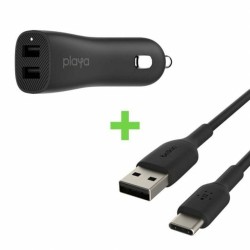 Καθολικός Φορτιστής USB για αυτοκίνητο USB + Καλώδιο USB C Belkin Playa