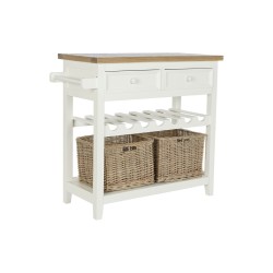 Console DKD Home Decor Μπεζ λυγαριά Ξυλο παουλόβνια 88 x 38 x 80 cm