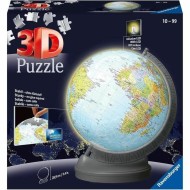 3D Παζλ Ravensburger 11549 Υδρόγειος Σφαίρα Φως (Δωρεάν Μεταφορικά)