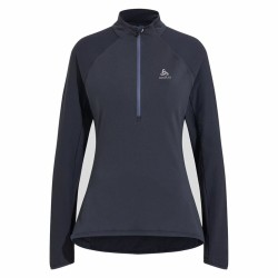 Unisex Μπλούζα με Μακρύ Μανίκι Odlo 1/2 Zip Zeroweight Μαύρο