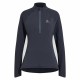 Unisex Μπλούζα με Μακρύ Μανίκι Odlo 1/2 Zip Zeroweight Μαύρο