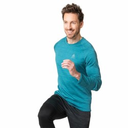 Unisex Μπλούζα με Μακρύ Μανίκι Odlo Essential Thermal Μπλε