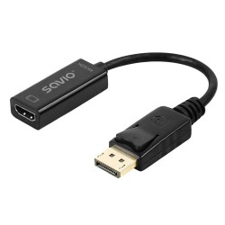 Αντάπτορας DisplayPort σε HDMI Savio AK-62 20 cm