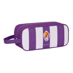 Θήκη Παπουτσιών Ταξιδιού Real Valladolid C.F. Λευκό Μωβ 34 x 15 x 14 cm