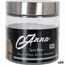 Βάζο Anna 830 ml Γυαλί Χάλυβας (24 Μονάδες)