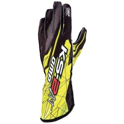 Karting Gloves OMP KS-2 ART Κίτρινο/Μαύρο Μαύρο Μαύρο/Κίτρινο S