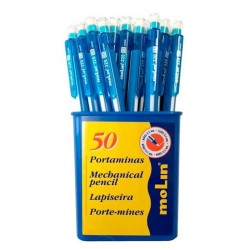 Mechanical pencil set Molin Μπλε 0,5 mm (50 Τεμάχια)