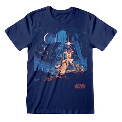 Unisex Μπλούζα με Κοντό Μανίκι Star Wars New Hope Vintage Μαύρο