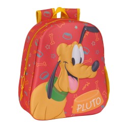 Παιδική Τσάντα 3D Clásicos Disney Pluto Πορτοκαλί 27 x 33 x 10 cm