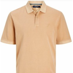 Ανδρική Μπλούζα Polo με Κοντό Μανίκι Jack & Jones JPRBLUWILLIAM  12257315  Μπεζ