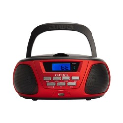 CD Ραδιόφωνο Bluetooth MP3 Aiwa BBTU-300RD Μαύρο Κόκκινο