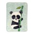 Κουβέρτα HappyFriday Moshi Moshi Panda Garden Blue Πολύχρωμο Μικροΐνες 110 x 140 cm