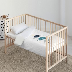 Σετ κάλυμμα παπλώματος Kids&Cotton Dayton Big Λευκό 100 x 120 cm