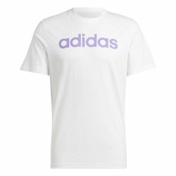 Ανδρική Μπλούζα με Κοντό Μανίκι Adidas Essentials Λευκό