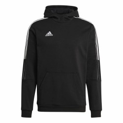 Μπλουζάκι Γυμναστικής για Ενήλικες Adidas Tiro 21 Μαύρο (XS)