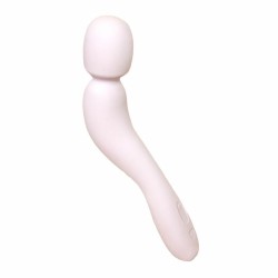 Δονητής Dame Com Wand Massager Quartz Λευκό Ροζ