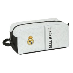 Θήκη Παπουτσιών Ταξιδιού Real Madrid C.F. Λευκό Γκρι 34 x 15 x 18 cm