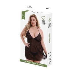 Babydoll Baci Lingerie Μαύρο Queen