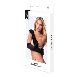 Γάντια Baci Lingerie Satin Opera Μαύρο