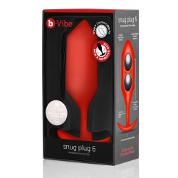 Πρωκτικό Plug B-Vibe 6 Κόκκινο