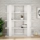 Βιβλιοπωλείο Alexandra House Living Λευκό Ξύλο MDP 110 x 122 x 29 cm 4 Ράφια