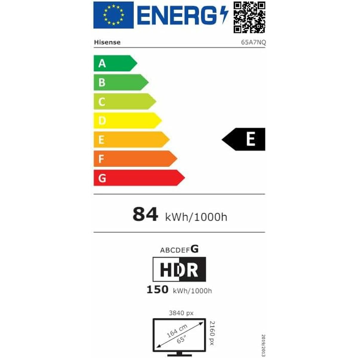 Smart TV Hisense 65A7NQ 4K Ultra HD HDR QLED 65