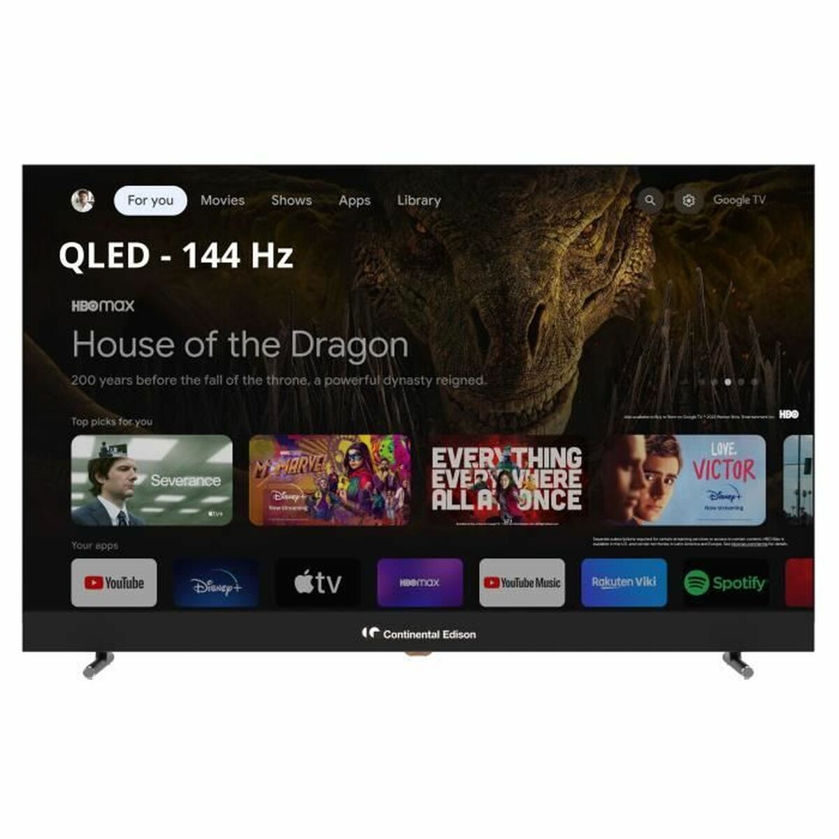 Smart TV Continental Edison CELEDGAM43QL24B6 4K Ultra HD 43