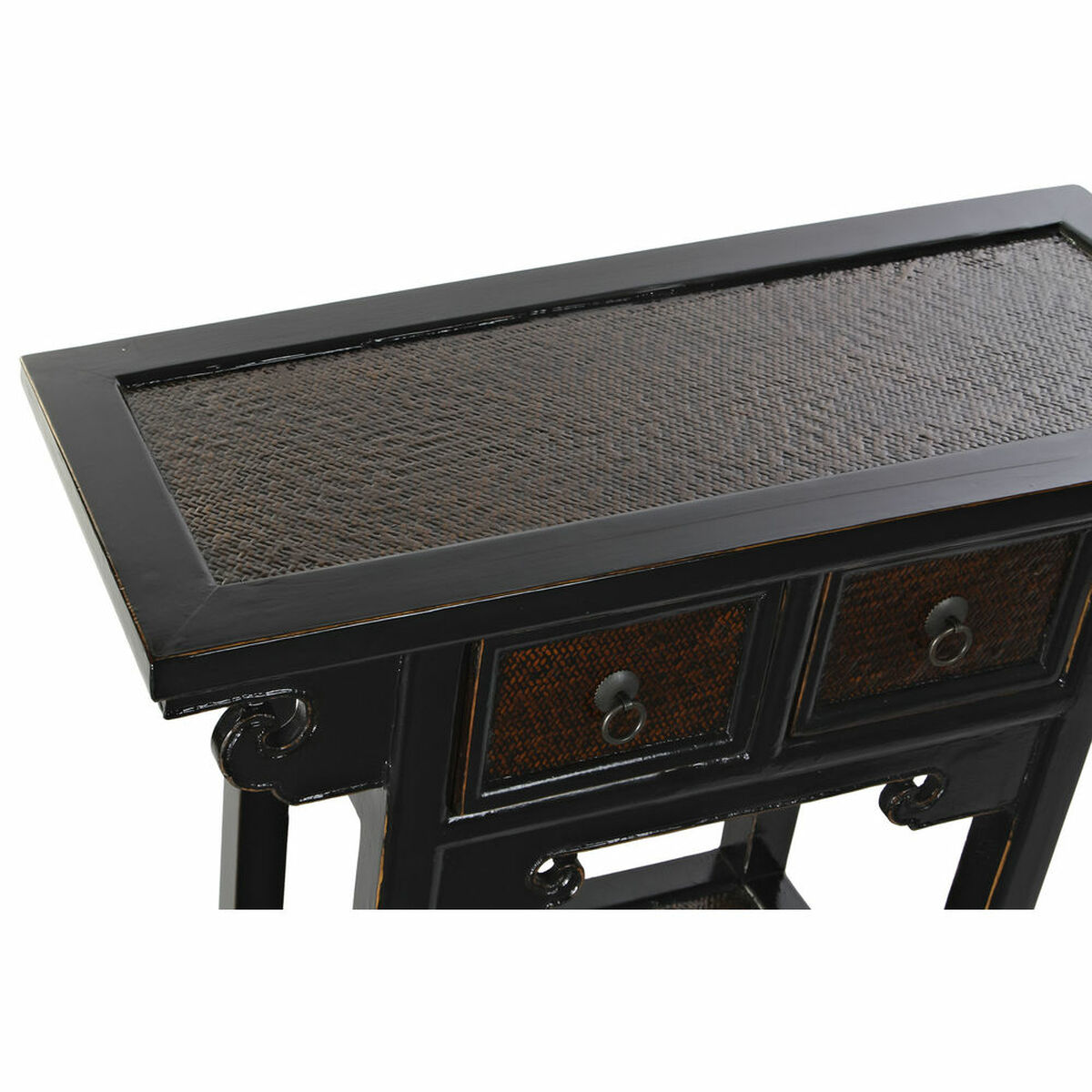 Console DKD Home Decor Μαύρο Σκούρο καφέ 85 x 35 x 80 cm